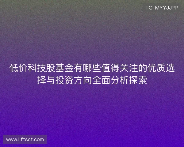 低价科技股基金有哪些值得关注的优质选择与投资方向全面分析探索